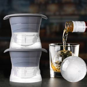 Khuôn Làm Đá Cho Whiskey Dụng Cụ Làm Đá Có Thể Xếp Chồng Hình Tròn Cho Cocktail Dụng Cụ Làm Đá Viên Lớn 2.5 /2 Có Nắp Khay Đá Hình Cầu Bằng Silicon Thích Hợp Cho Đá Cocktail Và Các Loại Đồ Uống Hỗn Hợp Khác