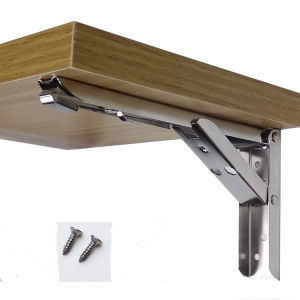 Bracket Engsel Siku 14" Inch 65kg Meja Lipat Folding Stainless JM007