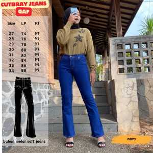 Celana Jeans Cutbray HigtWaist Panjang Wanita Inport-Cutbray - Jeans Streetch Premium Quality celana wanita terlaris.