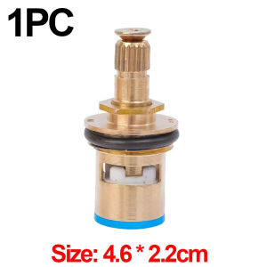 3pc Universal Replacement Tap Valves Brass Ceramic Disc Cartridge Inner Faucet Valve for Bathroom Clockwise or Anti-clockwise