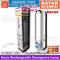 Bayar di Tempat Surya Rechargeable Emergency Lamp SQL 18L Frosted 18 SMD LED Super Terang Tahan 12 Jam Lama Pencahayaan Lampu Darurat Lampu Meja Belajar Isi Ulang AC DC Tombol Dimmer 1600 mAh Laz COD Sasa Mall. 