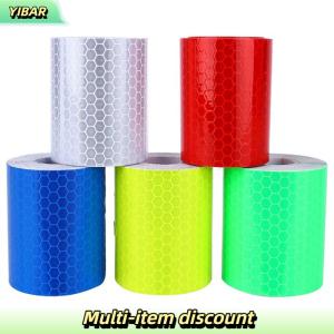 YIBAR 1mx5cm Car Truck Reflective Self-adhesive Safety Warning Tape Roll Film Sticker