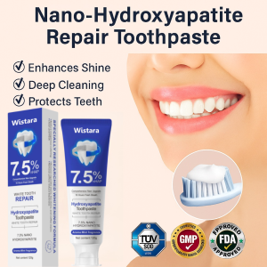 7.5% Nano Hydroxyapatite Repair Toothpaste Fluoride Free Toothpaste Stain Removal Whitening Toothpaste Repairs Tooth Enamel Anti Sensitivity纳米羟基磷灰石修复牙膏