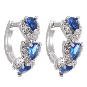 Thanh lịch Hoa tai dạng vòng với Zirconia tinh vi Zirconia Hoops Tai Nhẫn nữ thích hợp cho sự kiện trang trọng