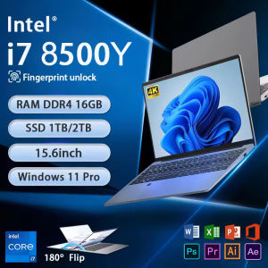Intel Core i7 8500Y 2026 New Laptop 15.6-inch Windows 11 Pro Gaming Console with Fingerprint Unlock RAM 16GB SSD 1TB/2TB 3-Year Warranty