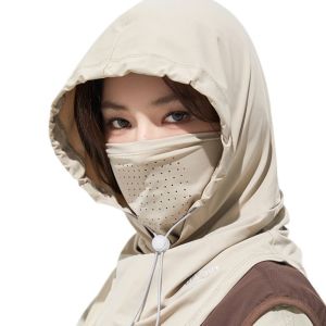 MAOMEI khẩu trang chống uv khẩu trang vải khẩu trang chống tia uv khẩu trang kín mặt khẩu trang đi nắng Lụa băng Mũ Balaclava chống tia cực tím Có thể điều chỉnh Sử dụng kép Che kín mặt chống nắng Mùa hè Mũ Lưỡi Trai Mặt nạ chống tia UV đi xe đạp Nam