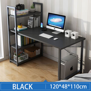 [Original 24 hours delivery] (120cm x 48cm x 110cm) Computer Desk Student desk Desktop Household Simple Bedroom simple bookshelf Combination desk