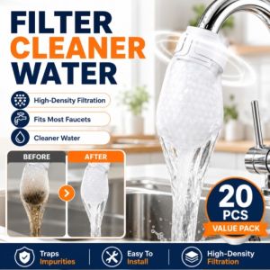 Faucet Water Filter Bag Kitchen Faucet Splash Guard Sediment Rust Scale Remover Tap Water Filter Attachment