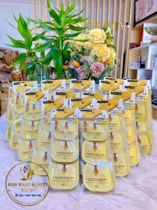 Mặt Nạ Vàng Chiết Xuất Mật Ong Chúa Progloss Gold Capsule Wash Off Mask vỉ 3 hộp