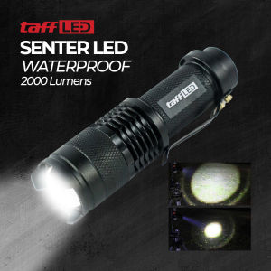 Senter LED 2000 Lumens Waterproof Pocketman