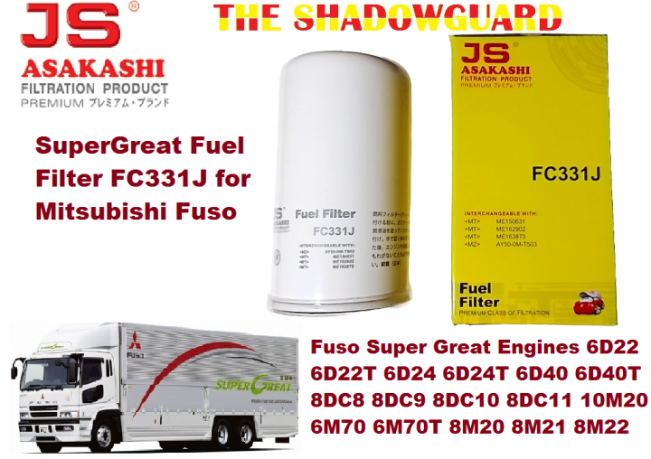 Supergreat Fuel Filter Fc331j For Mitsubishi Fuso Super Great Engines