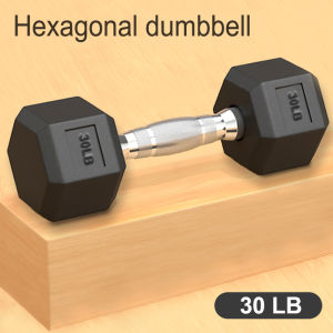 (Single) Premium Rubberized Hex Dumbbell 10~30Lbs | 35~50Lbs Hexagon Dumbbells With Metal Handle