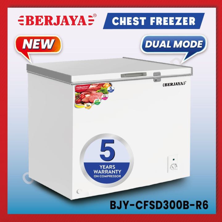 Berjaya Premium 230L Chest Freezer BJYCFSD300BR6 (White) 5 YEARS
