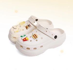 [Free Shipping] Korean-Style Lightweight High-Heeled Clogs For Women Suitable For Summer Wear Comfortable And Casual Half-Slipper Style Available For Couples In Stock