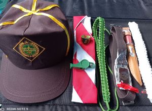 Paket atribut pramuka SD siaga putra murah lengkap 8 barang