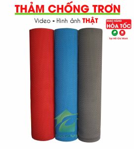 Thảm chống trơn trượt hạt nhựa dày 5mm dùng cho nhà tắm hồ bơi xe hơi ban công