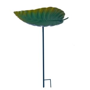 Leaf Shape Outdoor Bird Bath Winterproofed Durability Garden Decoration Feeders for Wild Birds for Nature Lover
