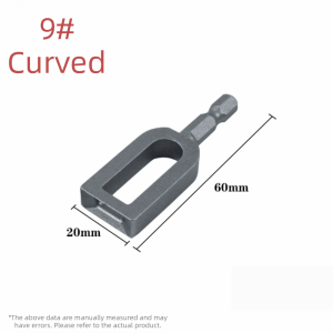 PURETEN Heavy Duty Wire Twisting Tool Alloy Steel 1/4" Hex Shank Rebar Tie Wire Tool Durable Drill Wire Twister for Fencing Rebar Tying and Construction