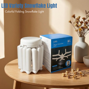 LAOG E27 RGB LED Snowflake Bluetooth light speaker ceiling