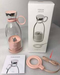 *ร้านไทยส่งของไว* เครื่องปั่นน้ำผลไม้มินิแบบพกพา เกรดพรีเมี่ยม ดีไซน์สวยเกร๋ ใช้ง่ายพร้อมที่ชาร์ท wireless ครบชุด คุณภาพดี ราคาถูก + USB charger ราคาถูกสุด