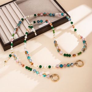 DEGRAD Anti-Drop Mobile Phone Lanyard Anti-Theft Adjustable Mobile Phone Chain Colorful Long Chain Phone Crossbody Strap Women Accessory