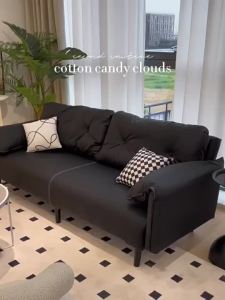 Sofa Cream Sand Hair Chair Modern Simple Lazy Chair Cat Scratch Leather Cloud Lounge Chair Sofa