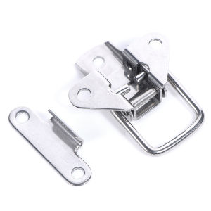 waqajh Stainless Steel 304 toolbox Locking hasps Metal Toggle Catch Clasp Loaded hinges