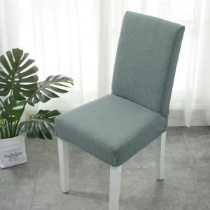 ผ้าคลุมเก้าอี้ยืดหยุ่นได้ผ้าฟลีซหนาซักได้ปลอกยืดได้ถอดออกได้สําหรับบ้านโรงแรมห้องรับประทานอาหาร