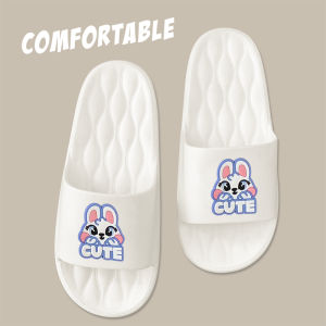 รองเท้าแตะแฟชั่นน่ารักๆ รองเท้าแตะพื้นนิ่ม ทรงสวย ลายน้องการ์ตูนกระต่ายน่ารักๆ