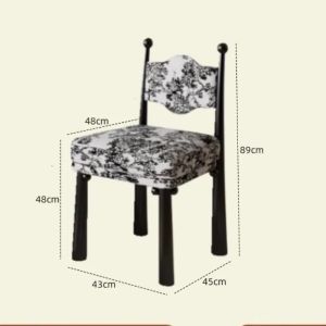 xpkQ Solid Wood Dining Chairs Elegant Relaxing Soft Chair Modern Design Relax Single Person Chair Luxury French Comfortable Chairs 9Y3K6