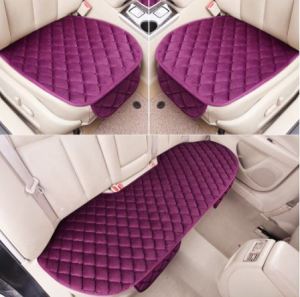 3 in 1 Set Car Seat Cushion Mat Silk Velvet Seat Cover Front & Back Fits All Car Perodua Proton Honda Toyota Nissan Mazda Mitsubishi Mercedes Hyundai BMW天鹅绒通用汽车座垫
