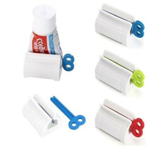SET OF 3 Toothpaste Squeezer Dispenser Holder Rolling Tube Manual Toothpaste Dispenser