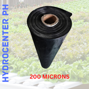 BLACK UV PLASTIC ROOFING 200 MICRONS (4 MIL) 2.5 METERS WIDE 100 METER LONG ROLL