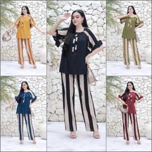 SETELAN MODEL LEHER KERUT LD 110 BUMIL ANDIN ARAB ONE SET FUJI SALUR