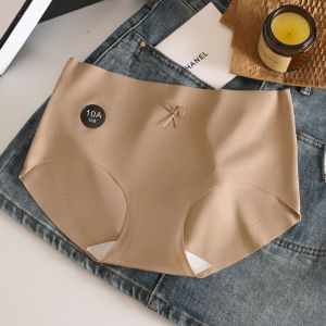 Y&C Ready Stock Women Panties Silk Mid Waist Thin Seamless Underwear PTS11