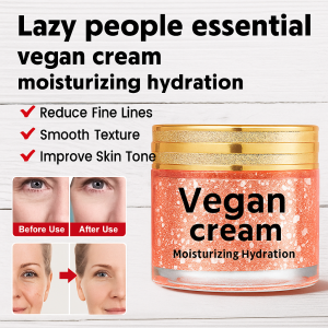 Vegan Face Cream Lazy Moisturizing Hydration Tone Up Cream Anti Aging Anti Wrinkle Firm Lift Moisturizing Cream Brighten Skin Tone