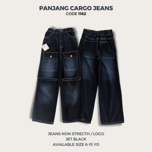 Celana Jeans Panjang Anak Perempuan Celana Cargo Ripped Anak Cewek Fahion Anak Perempuan NomenaKids 1162-64