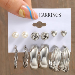Earrings Pearls Decorative Beautification Unique Temperament Fashion Charm Vintage Elegance