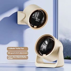 Wireless Desktop Fan 20000mAh 360° Air Circulation Fan 100 Gear Wall Mounted Fan Ultra Quiet Rechargeable Fan 空气循环风扇
