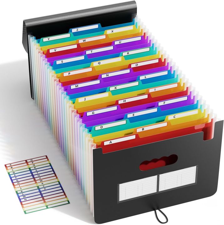 ABC life 26 Pockets Accordian File Organizer Keeper/Expanding Filling ...