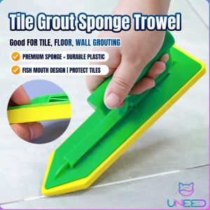 UNeed Tile Grout Sponge Trowel Gap Filling & Smoothing Tool for Multiple Surfaces 1Pcs