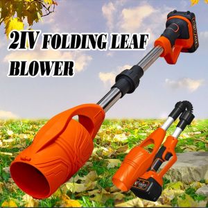 RIVVY Foldable Cordless Electric Air Blower High-Power Handheld Dust Blower High Quality Durable Powerful Leaf Blower Lawn Garden