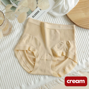 6768CD Celana Dalam Wanita High Waist Slim Effect Hip Lifted - Panties Cewek Tinggi Sepinggang Basic