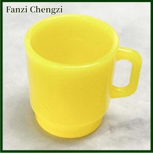 Fanzi Mini Mug Cup Plastic Tableware Drink Wine Bottles Goblets Beer Accessories Doll House Miniatures
