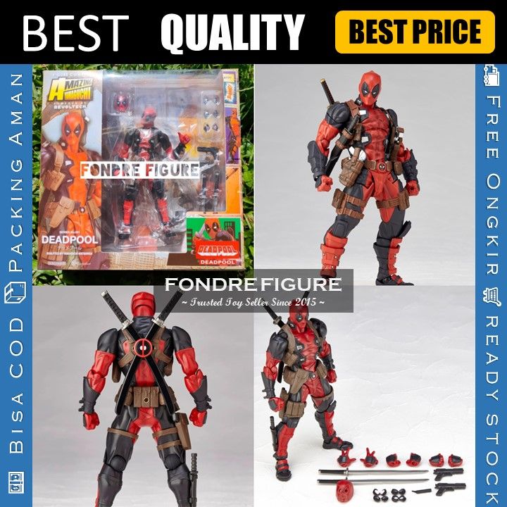 REVOLTECH DEADPOOL KAIYODO AMAZING YAMAGUCHI NO 001 MARVEL MAINAN ANAK ...