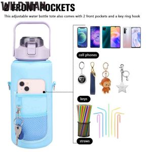 2L Sport Water Bottle Cover Insulator Sleeve Bag Case Thermos Pouch Portable Vacuum Cup Set Camping Accessories