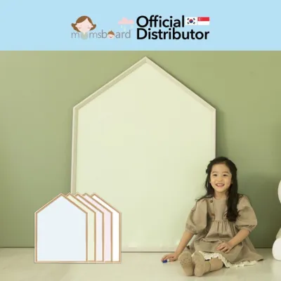 Momsboard Reve House (M) Made in Korea / Premium Whiteboard / Magnetic / High Quality / Wooden Frame toppingskids