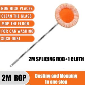 Sunflower Mop Multi-Functional Wall Cleaning Ceiling Dust Removal Floor Dust Telescopic Rotating Cleaning Tools