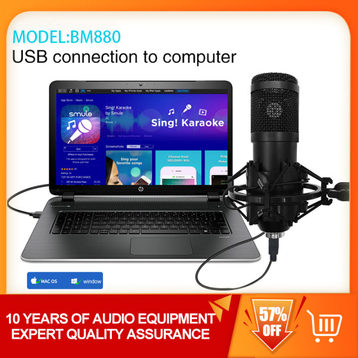 BM800 plus USB condenser microphone plus stand Professional condenser