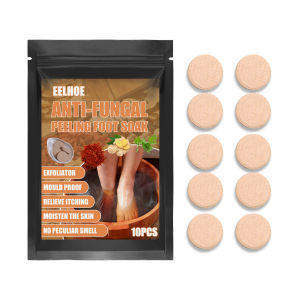 Eelhoe Anti-fungal Peeling Foot Soaking Tablet Soothes Sore & Tired Softens Calluses Eliminate Fatigue Natural Chinese Medicine Foot Effervescent Pills 10pcs